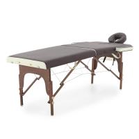 Массажный стол складной деревянный 2-х секционный JF-AY01 (темная рама) "Med-Mos"